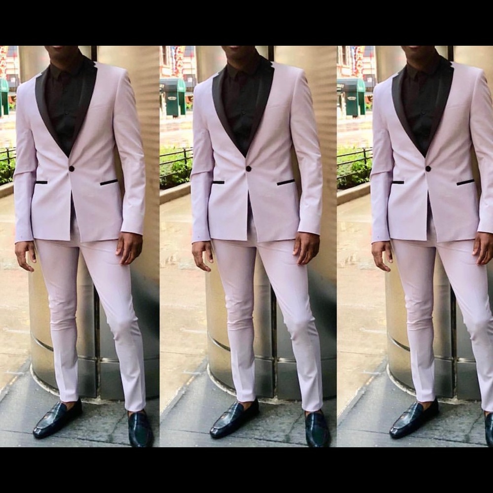 Lilac suit!